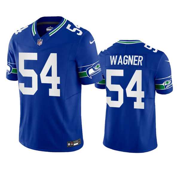 Men%27s Seattle Seahawks #54 Bobby Wagner Royal 2023 F.U.S.E. Vapor Limited Throwback Stitched Jersey->seattle seahawks->NFL Jersey